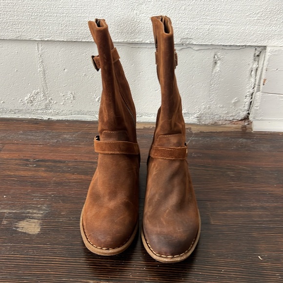BORN Womens Delano Mid Calf Distressed Suede Rugged Boot US 9 - Picture 3 of 6